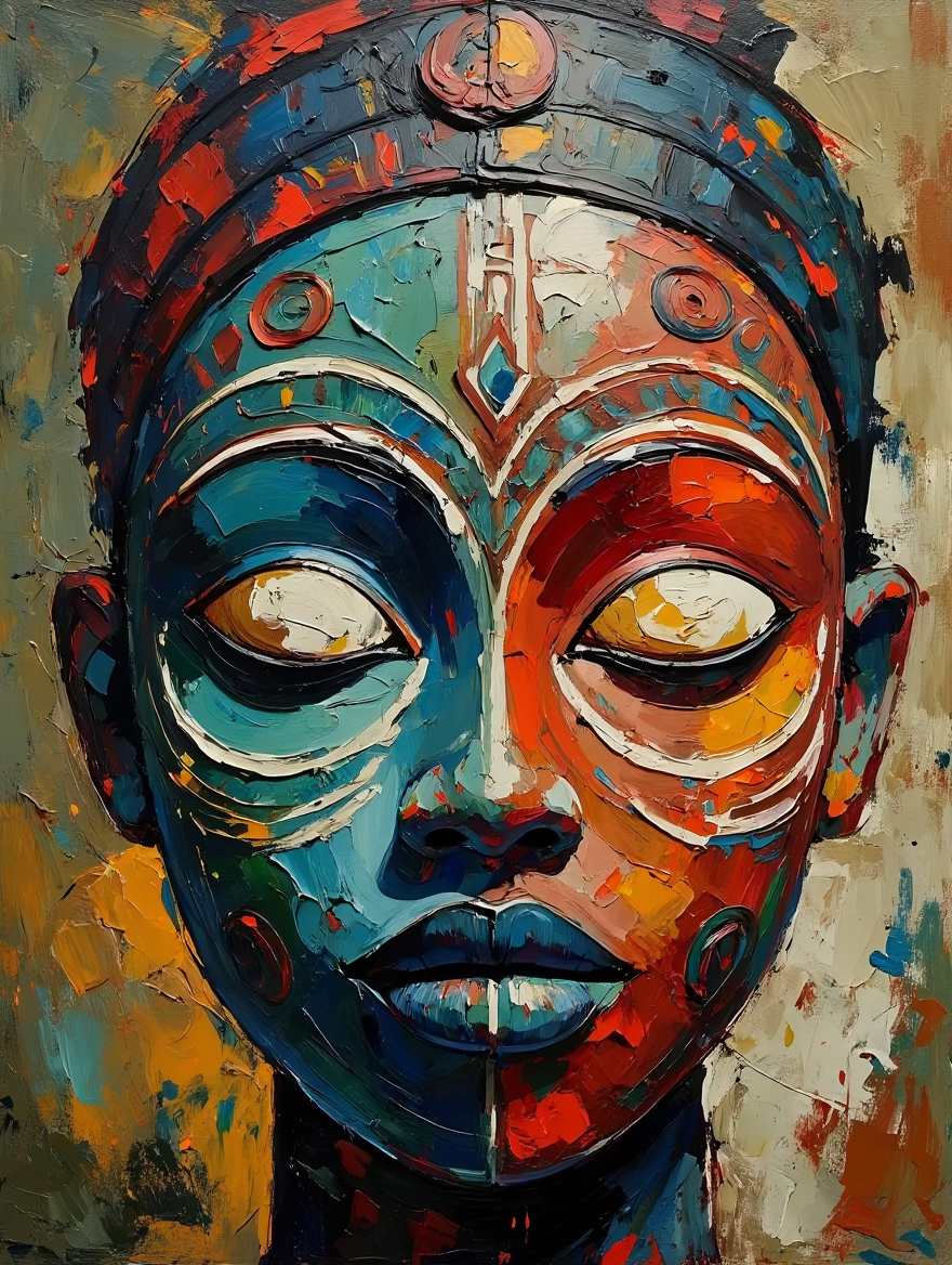 Elegant Portrait Canvas Print - MITUGONI ART Elegant Collection