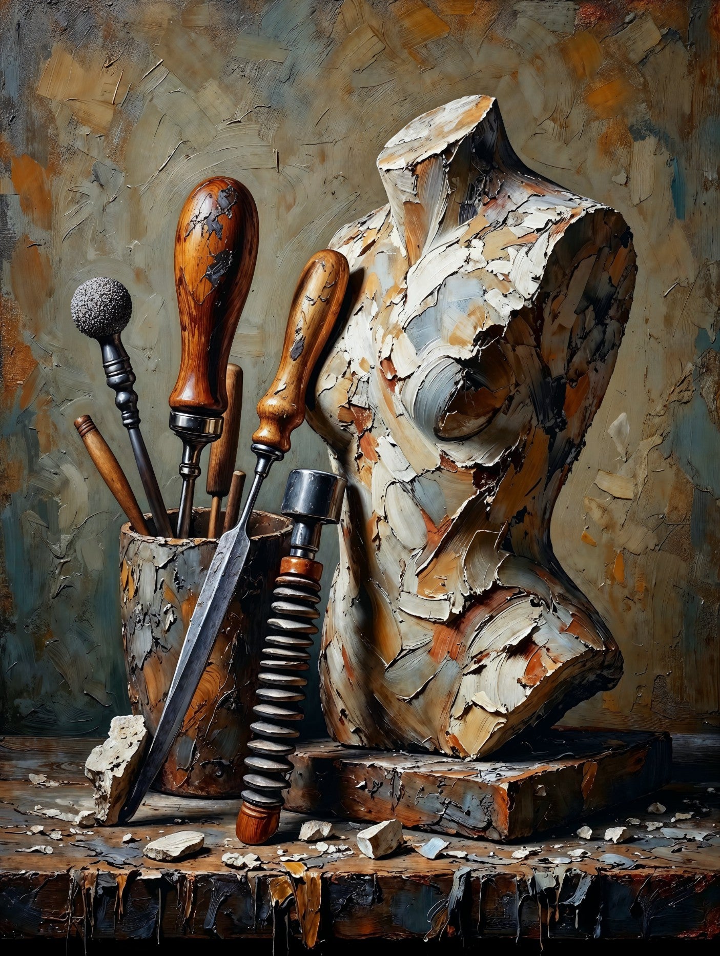 The Artist's Workshop - A Masterpiece of Creative Devotion