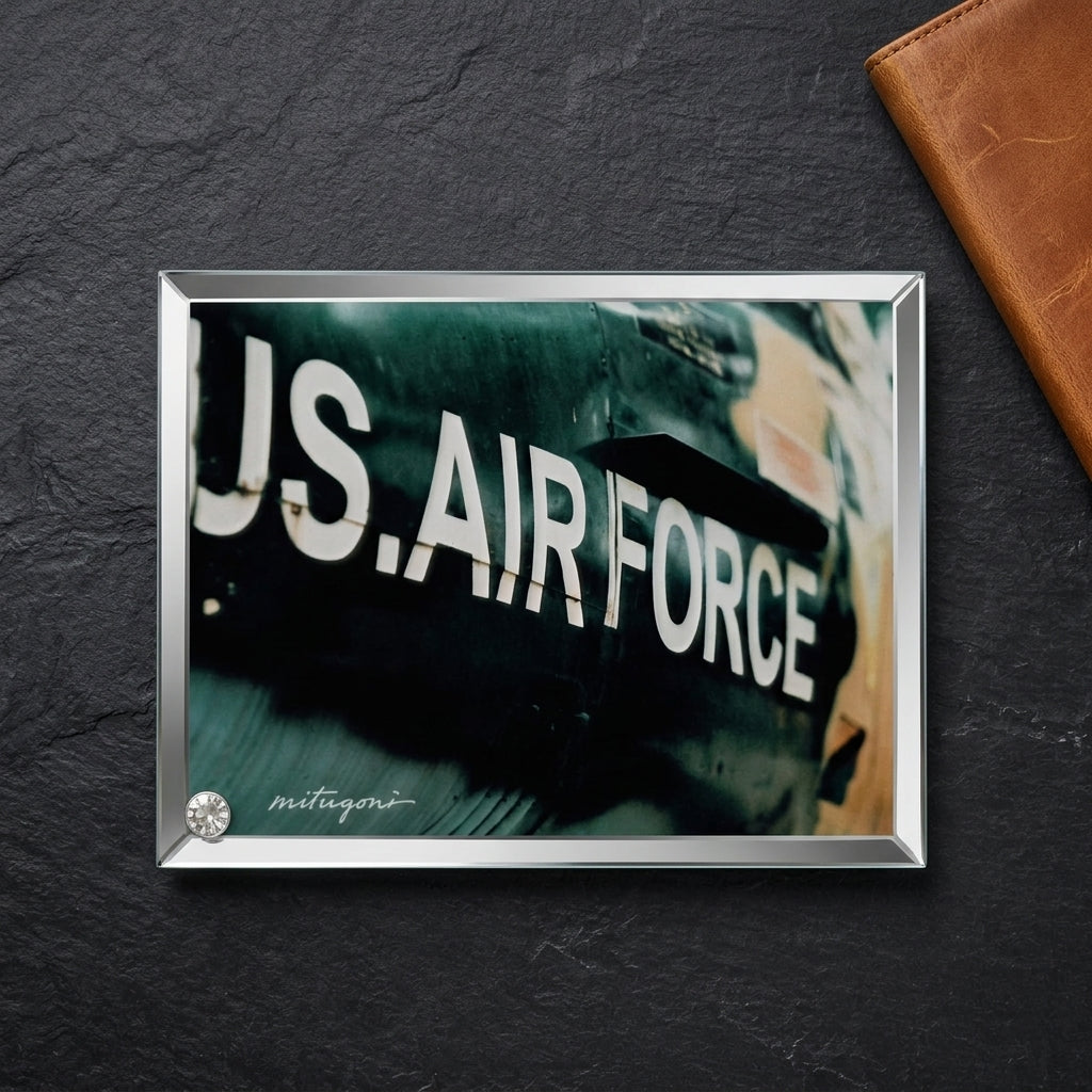 Premium Custom Sublimation Glass Plaque with Beveled Mirror Border