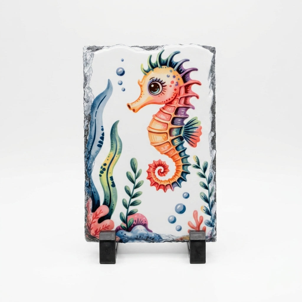 Small Custom Sublimation Photo Print on Natural Basalt Rock Slates