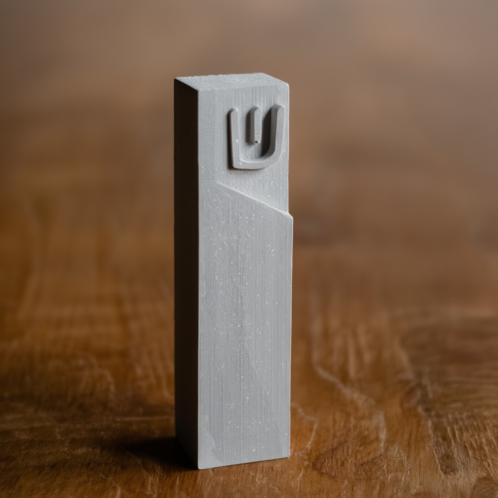 Minimalist Concrete Mezuzah