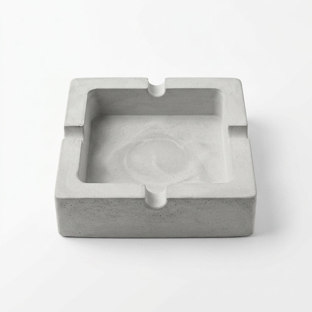 Square Concrete Ashtray