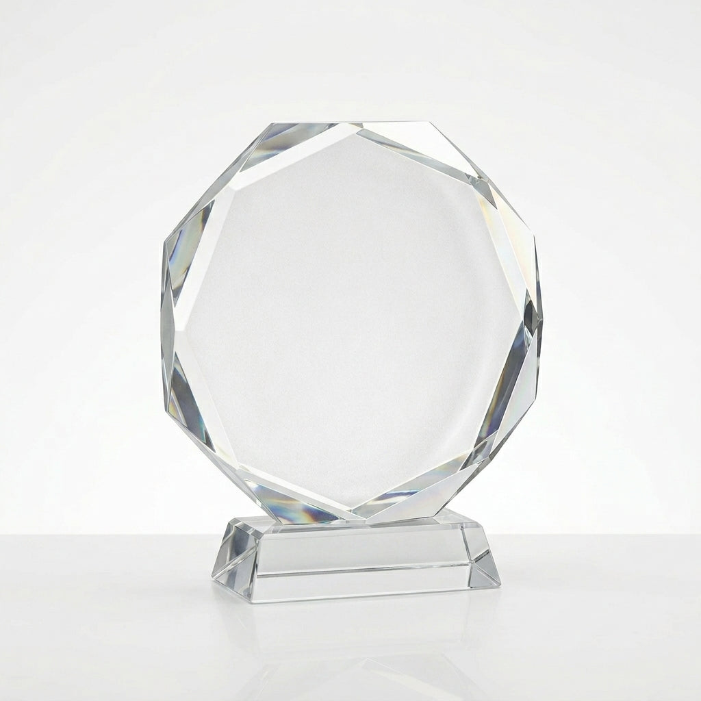 Premium Custom Sublimation Octagon Glass Award