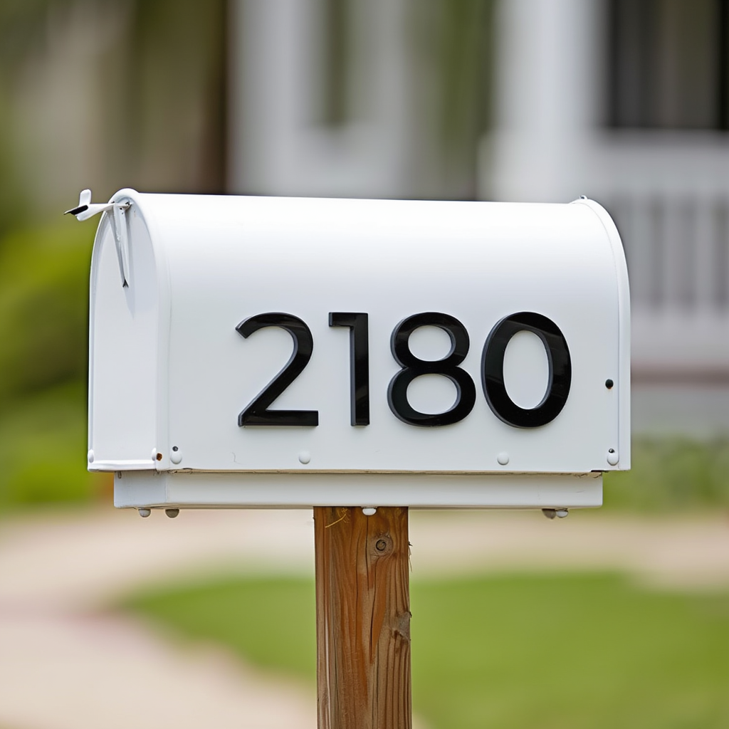 Laser Cut Acrylic House Numbers