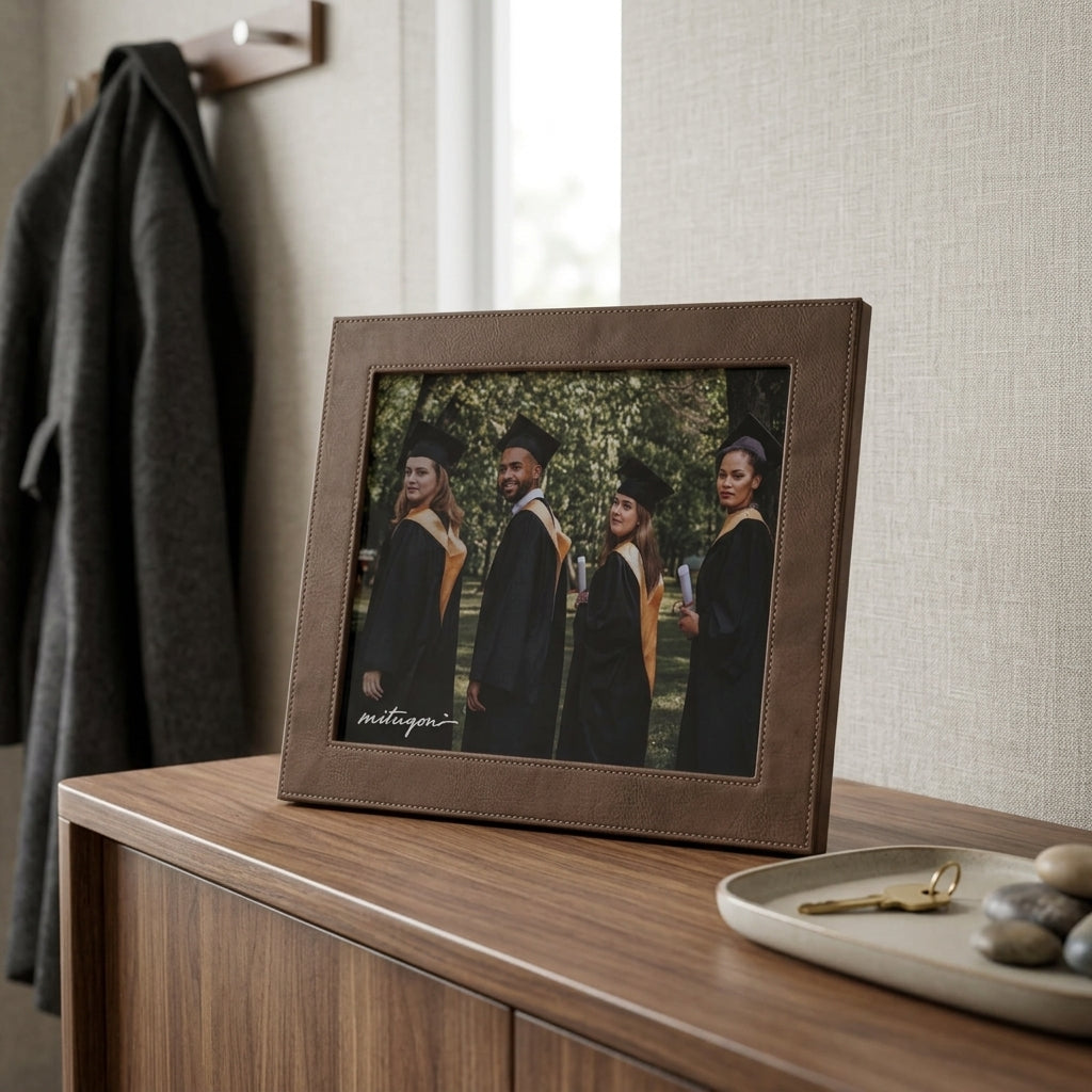 Premium Faux Leather Photo Frame