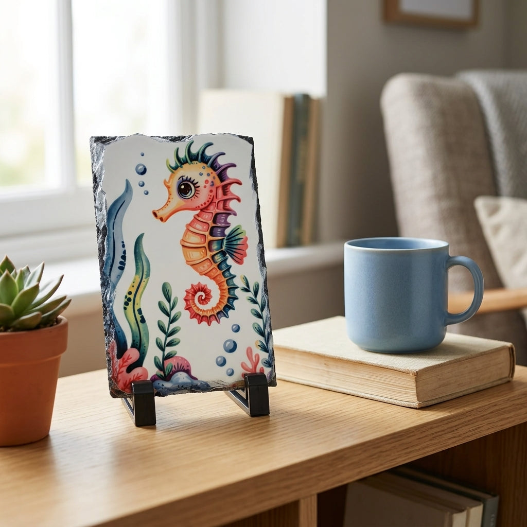 Small Custom Sublimation Photo Print on Natural Basalt Rock Slates