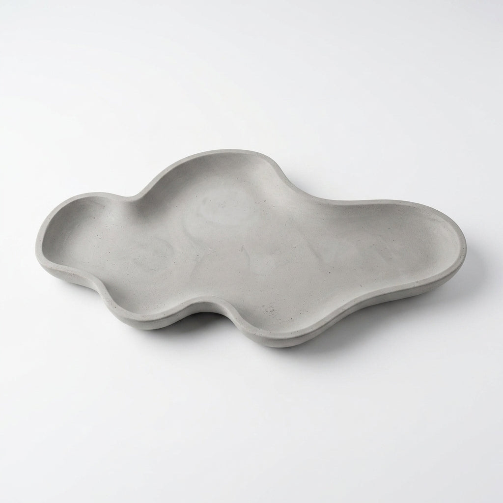 Amoeba Cloud Tray - Minimalist Concrete Organizer