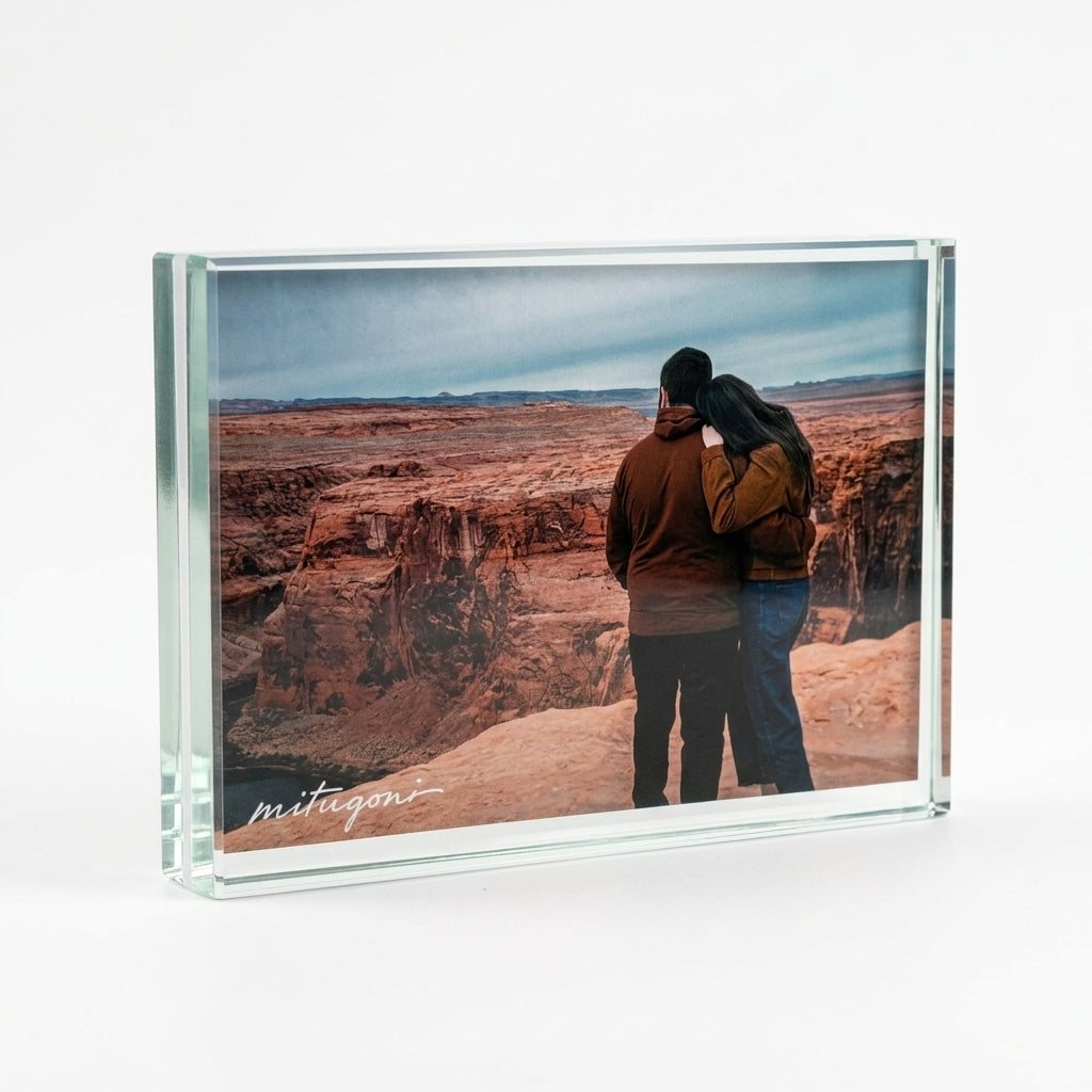 Big Floating Magnetic Glass Photo Frame