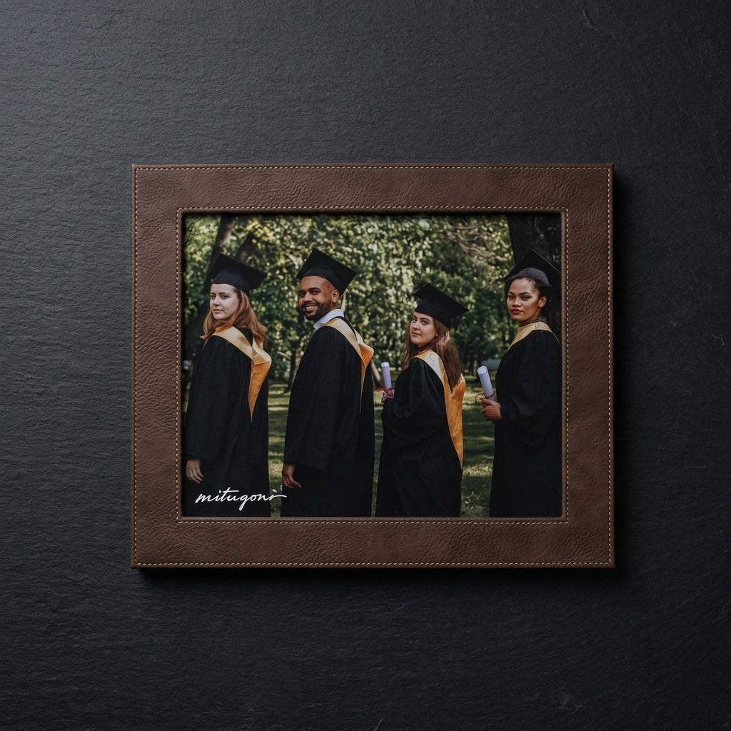 Premium Faux Leather Photo Frame