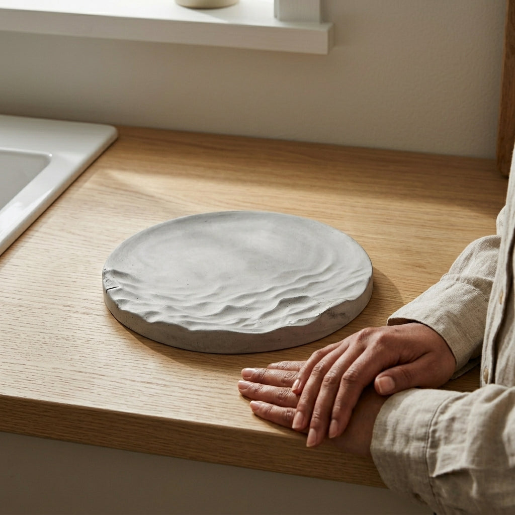 Handmade Concrete Decorative Tray