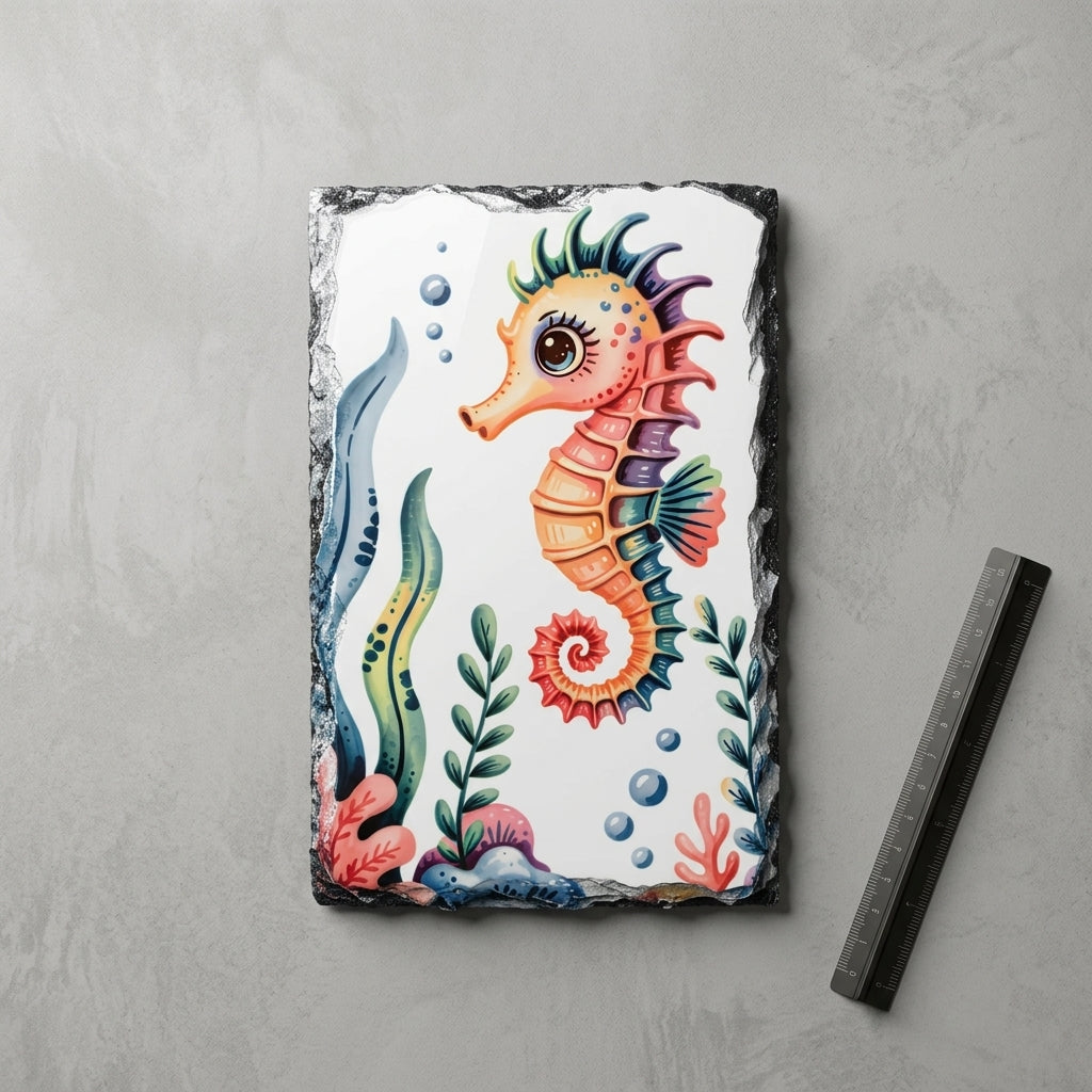 Small Custom Sublimation Photo Print on Natural Basalt Rock Slates