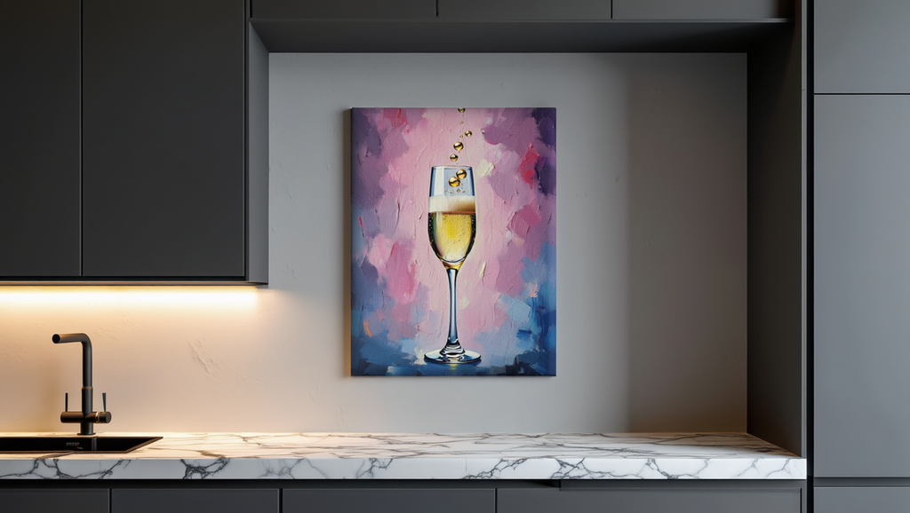 Premium Giclée Art Print (Paper or Canvas) - Champagne Celebration