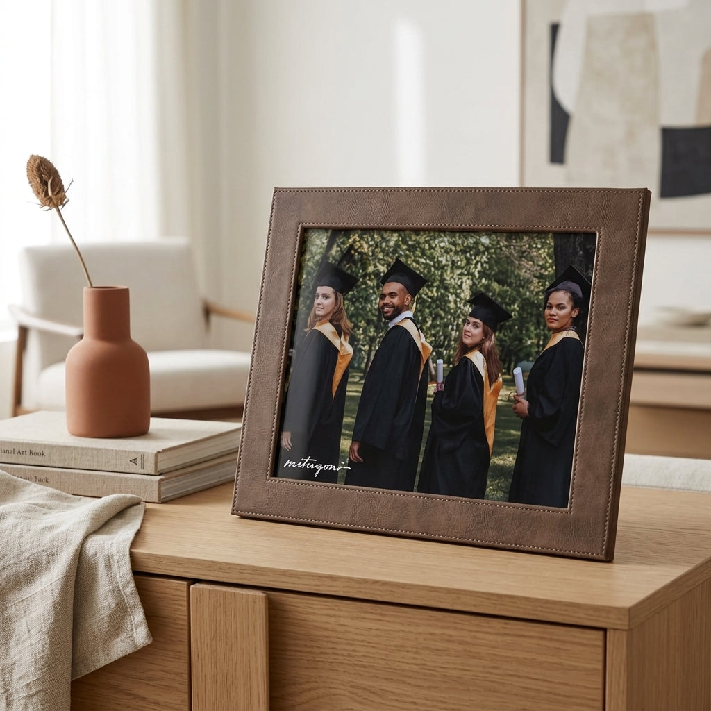 Premium Faux Leather Photo Frame