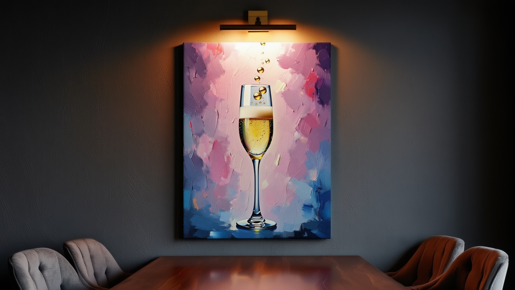 Champagne Celebration - Premium Canvas Art Print