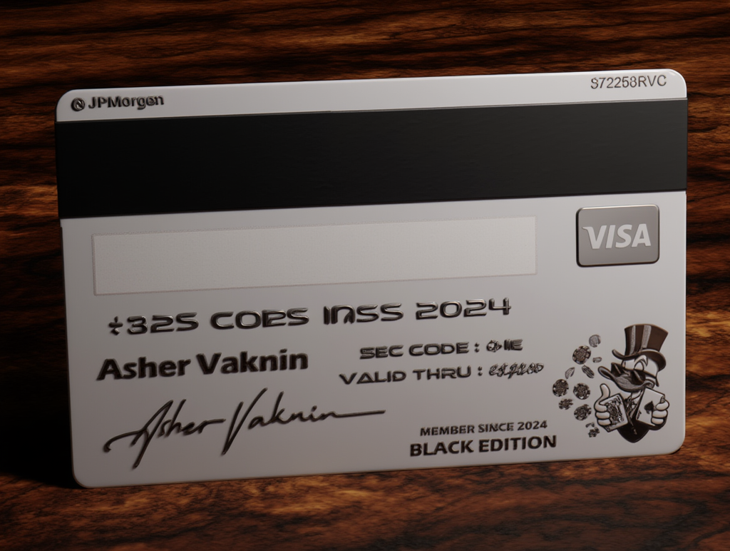 JPMorgan Chase credit card on a wooden surface