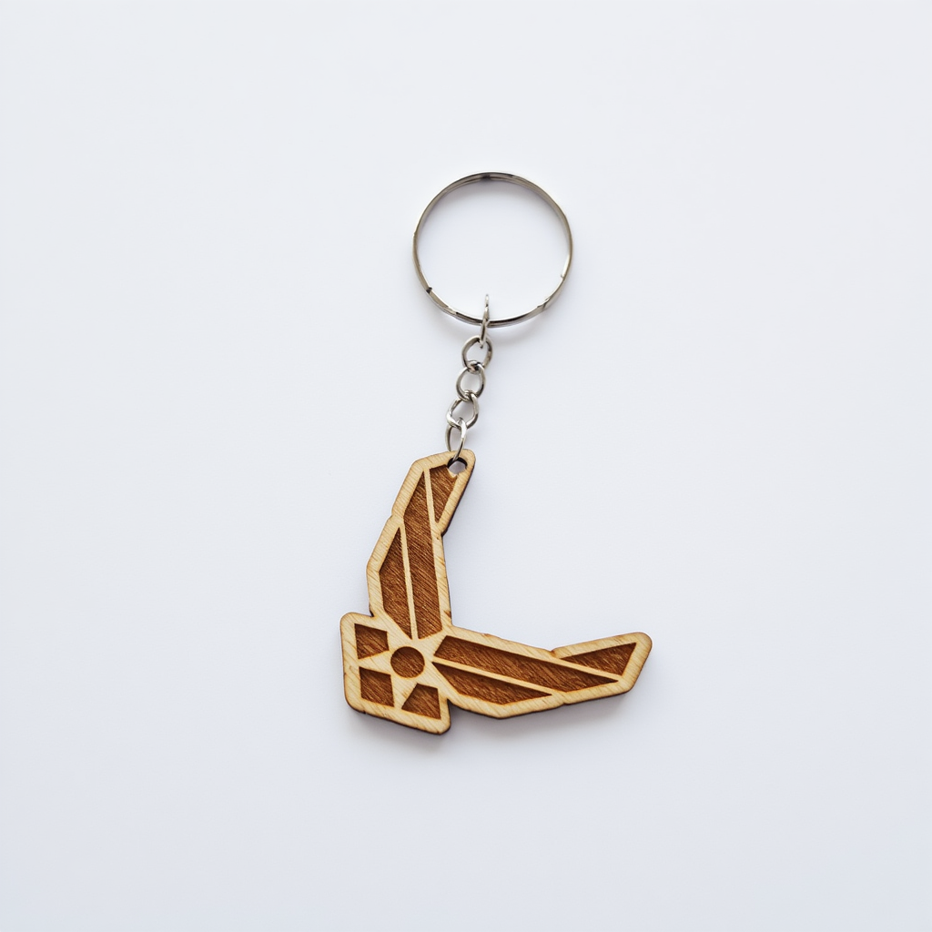Custom Wooden Keychain - Personalized Design