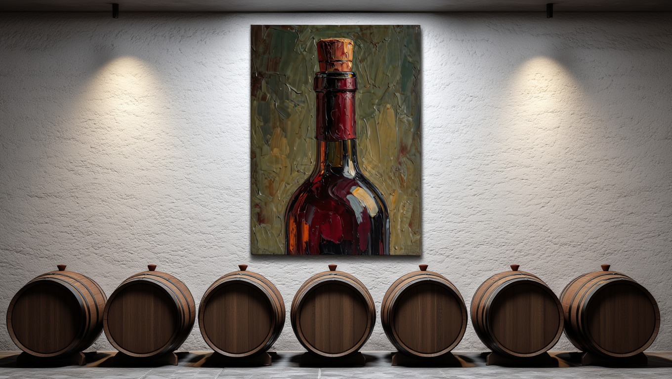 Premium Giclée Art Print (Paper or Canvas) - Vintage Wine Cellar
