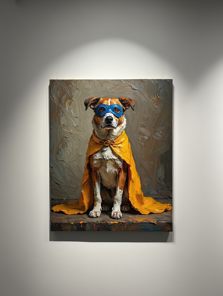 Super Pup Hero - Premium Canvas Art Print