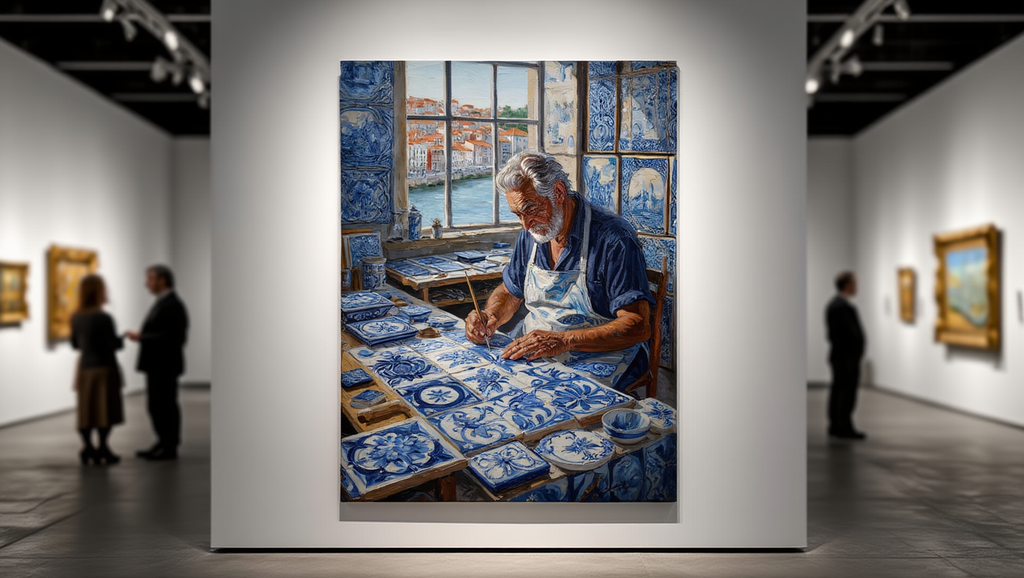 Premium Giclée Art Print (Paper or Canvas) - Portuguese Azulejo