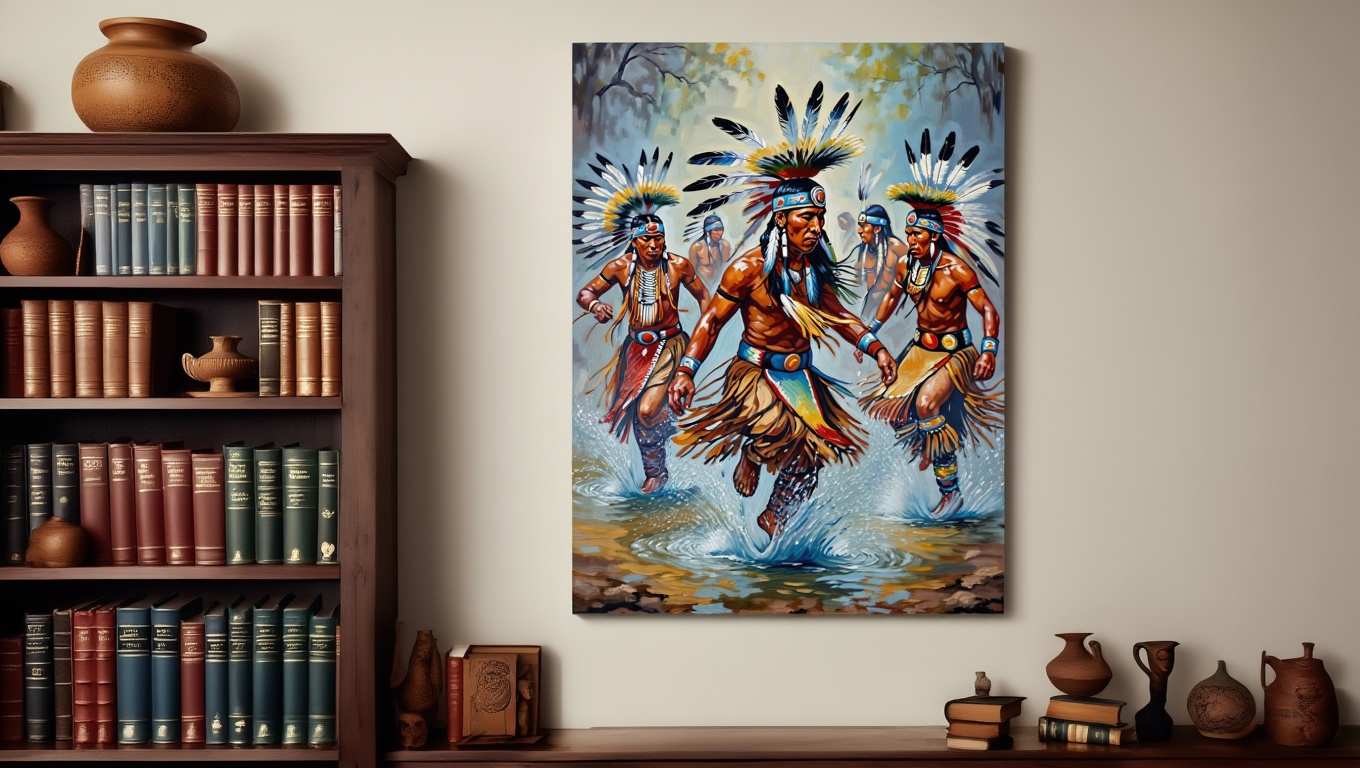 Premium Giclée Art Print (Paper or Canvas) - Sacred Waters Ceremony