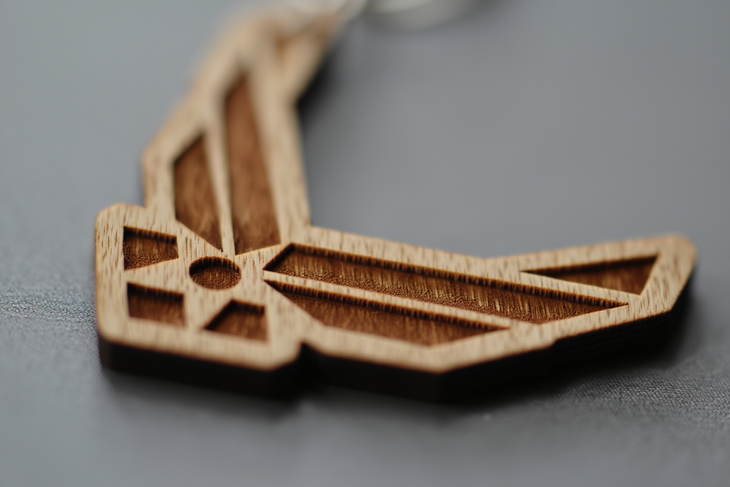Custom Wooden Keychain - Personalized Design