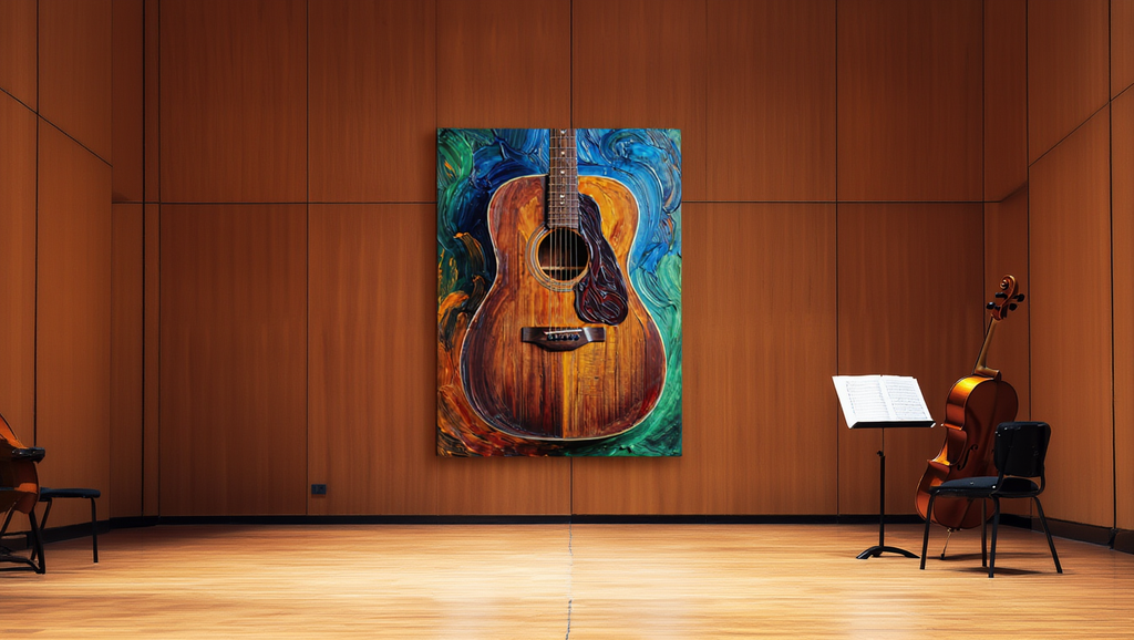 Premium Giclée Art Print (Paper or Canvas) - Vintage Guitar Soul
