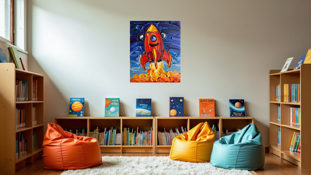 Blast Off Adventure - Premium Canvas Art Print