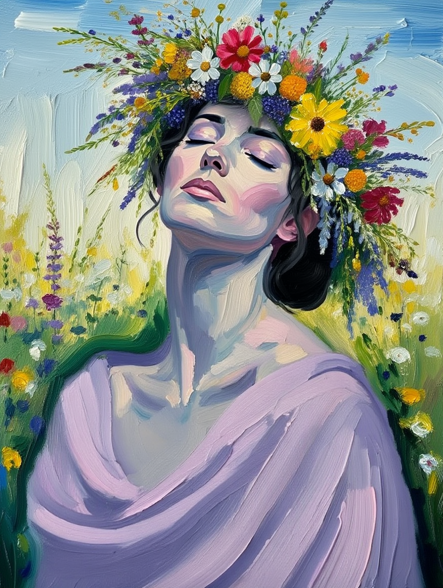 Elegant Portrait Canvas Print - MITUGONI ART Elegant Collection