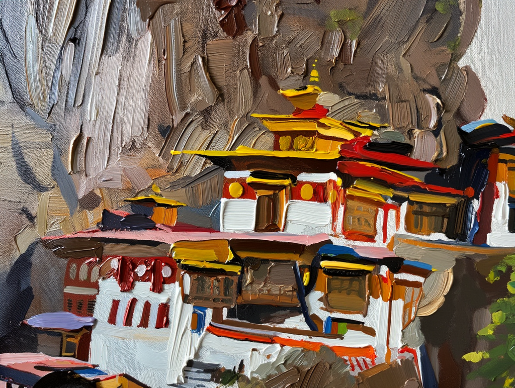 Premium Giclée Art Print (Paper or Canvas) - Bhutanese Monk at Tiger's Nest Monastery