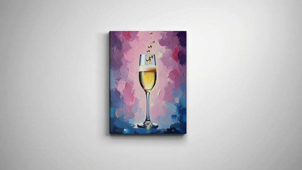Champagne Celebration - Premium Canvas Art Print