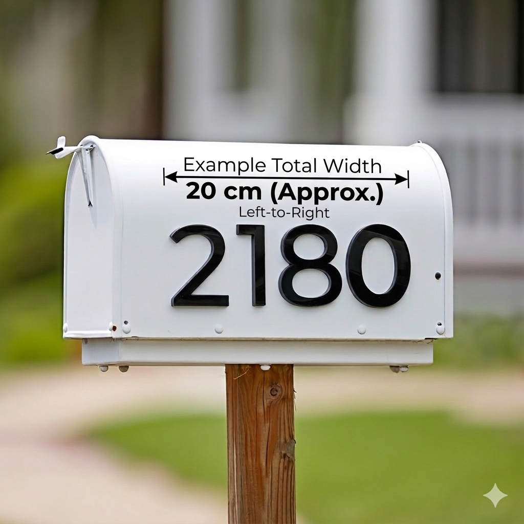 Laser Cut Acrylic House Numbers