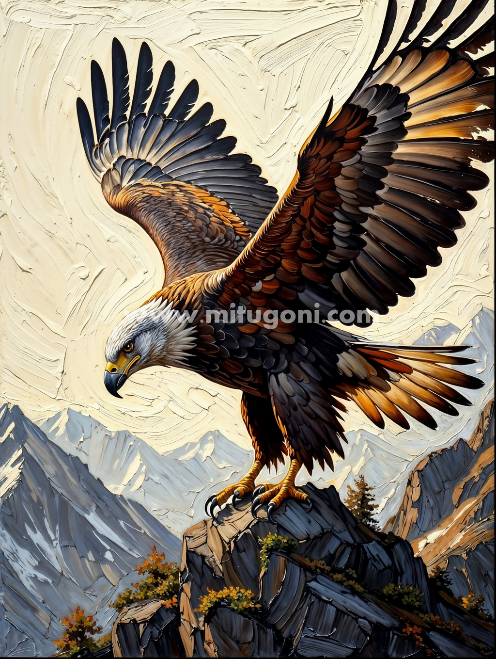 Premium Giclée Art Print (Paper or Canvas) - Eagle Mountain Majesty
