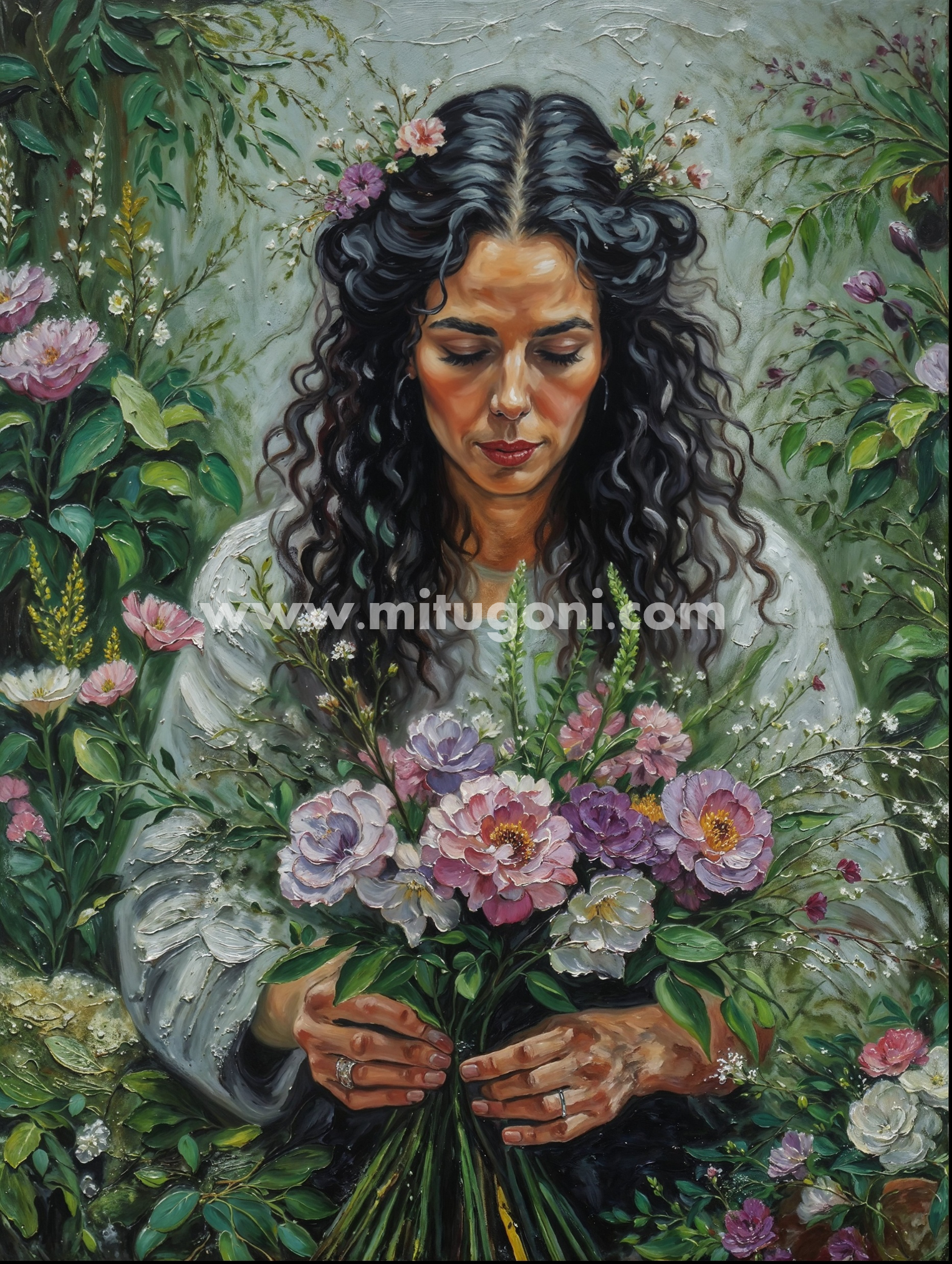 Premium Giclée Art Print (Paper or Canvas) - The Florist