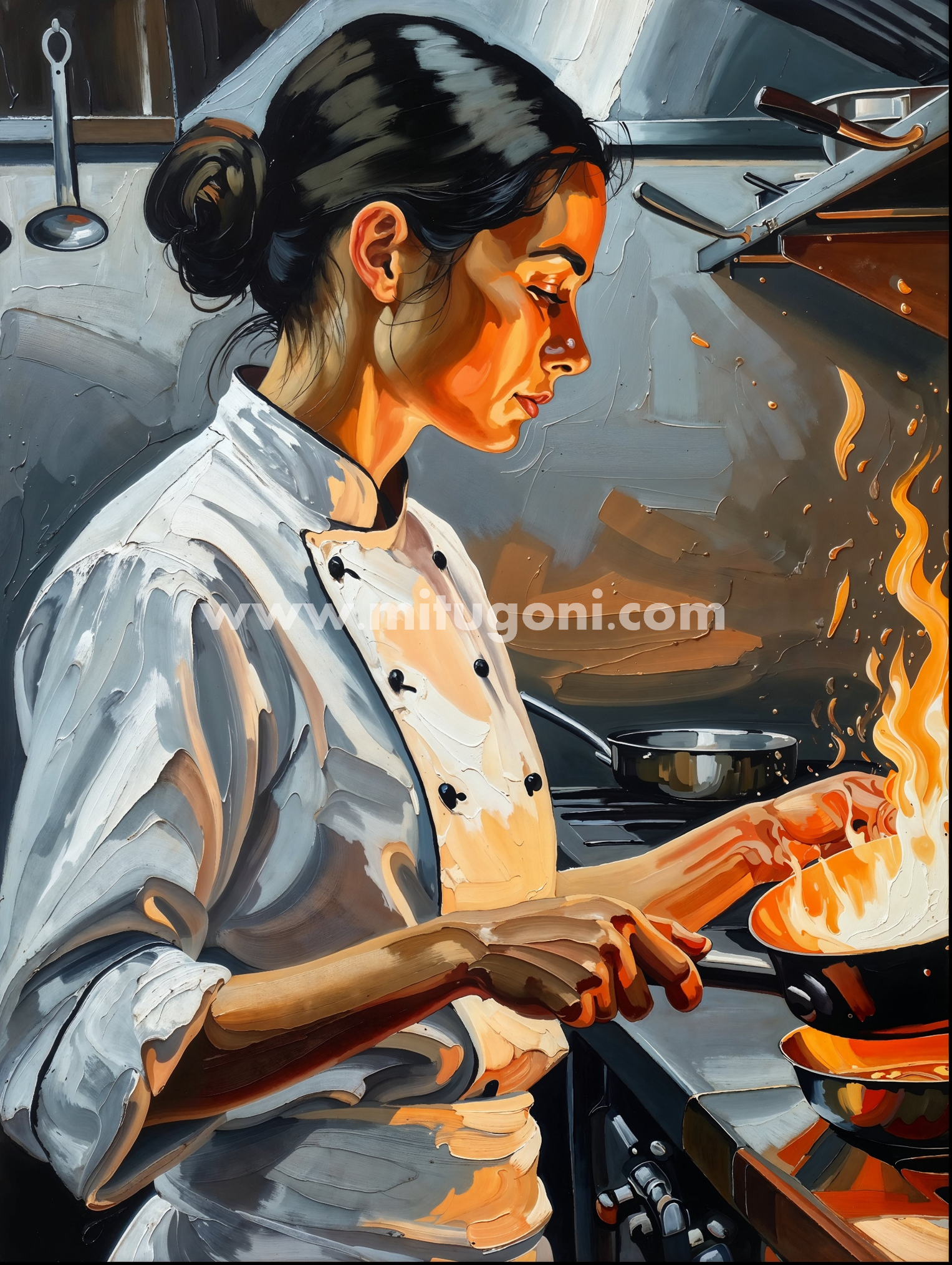 Premium Giclée Art Print (Paper or Canvas) - The Chef