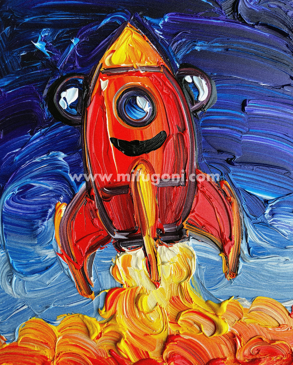Premium Giclée Art Print (Paper or Canvas) - Blast Off Adventure
