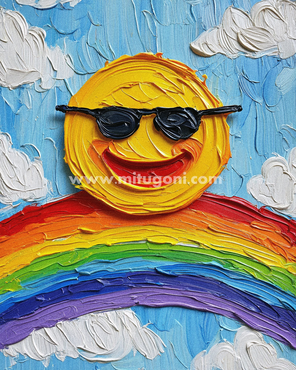 Premium Giclée Art Print (Paper or Canvas) - Sunshine & Rainbow Joy