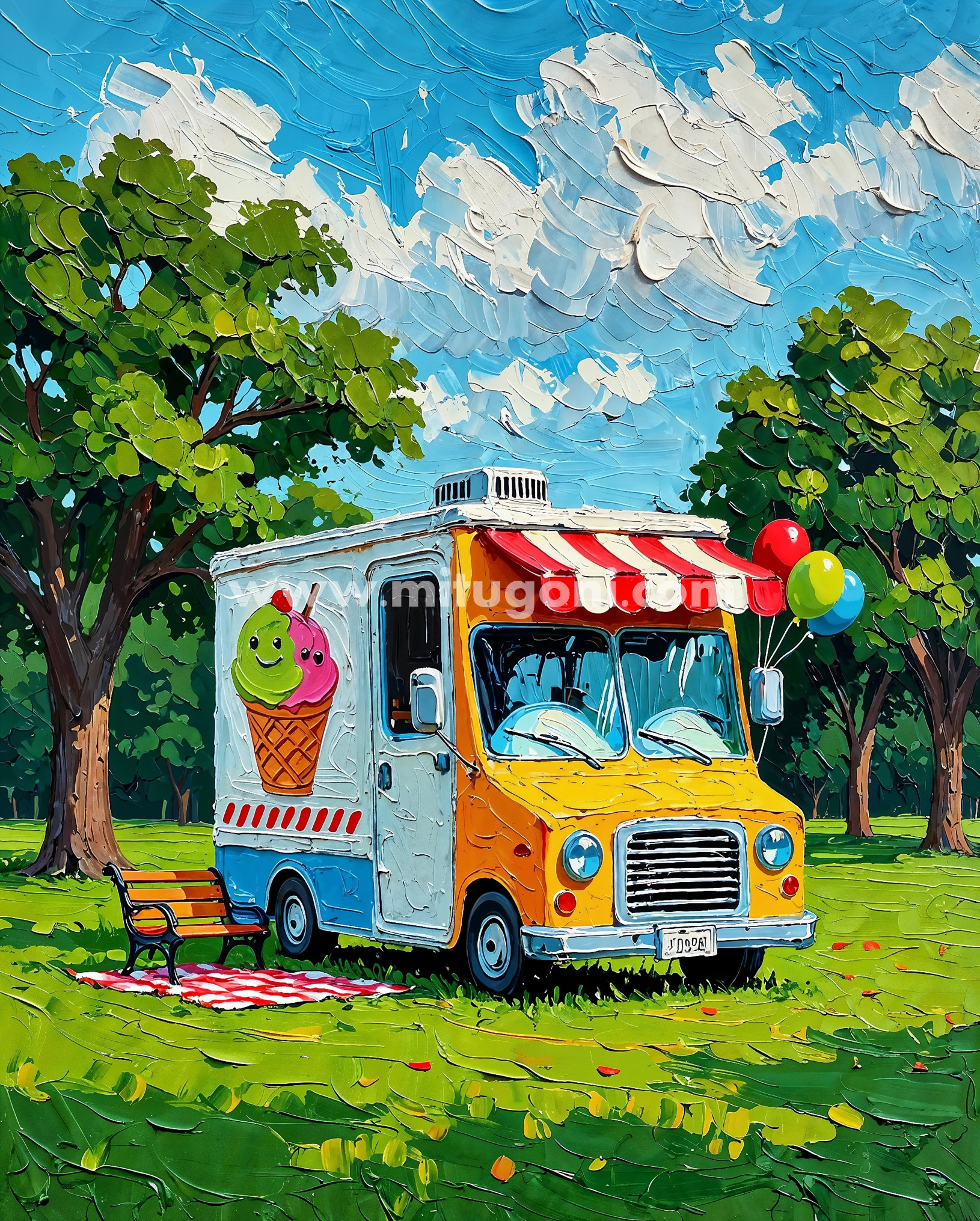 Premium Giclée Art Print (Paper or Canvas) - Sweet Treats Express
