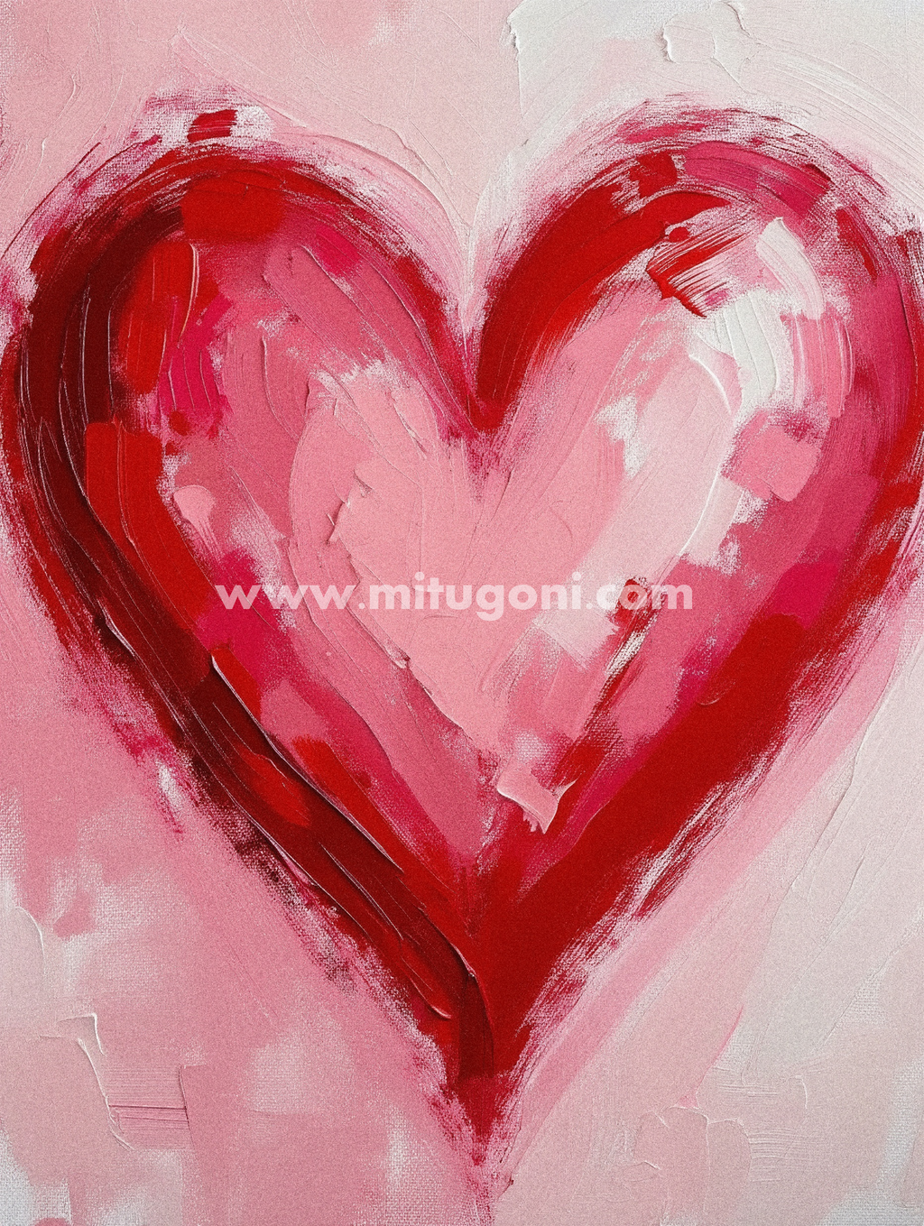 Premium Giclée Art Print (Paper or Canvas) - Abstract Heart Expression