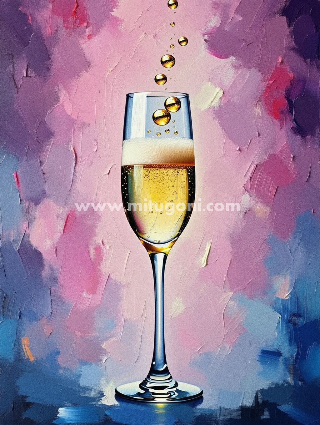 Premium Giclée Art Print (Paper or Canvas) - Champagne Celebration