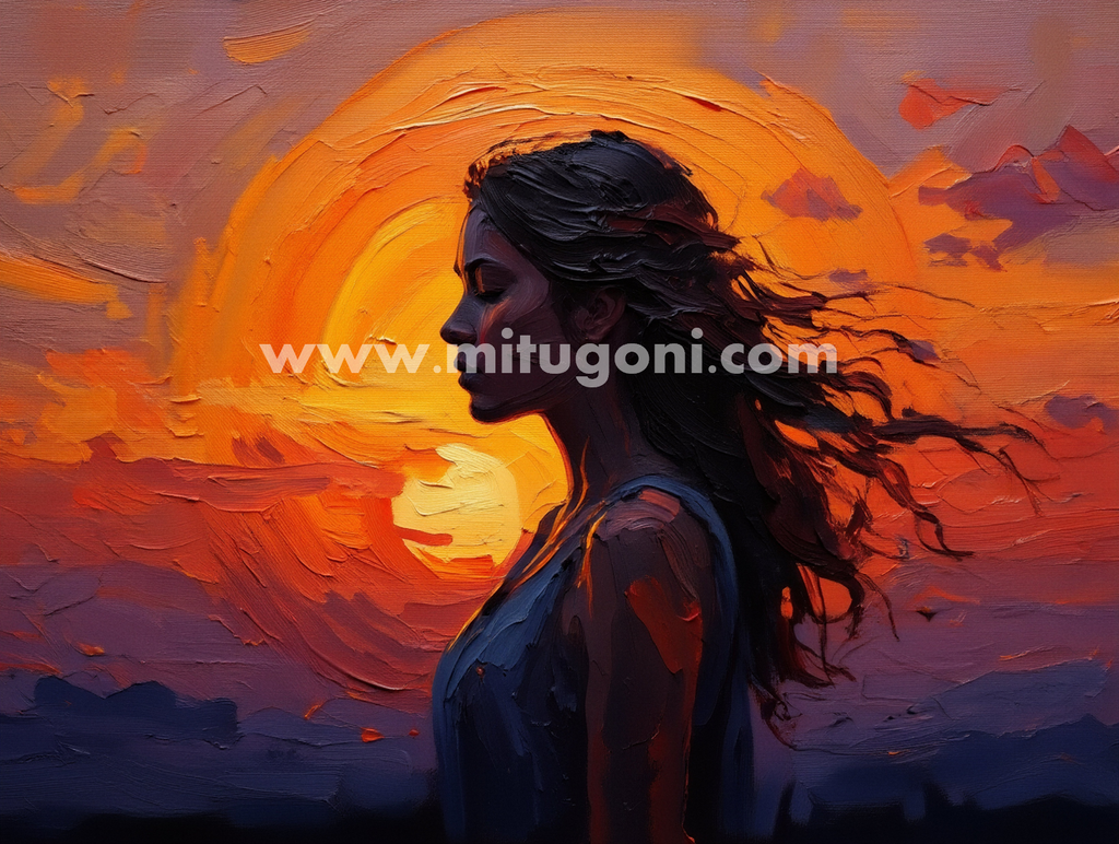 Premium Giclée Art Print (Paper or Canvas) - Sunset Silhouette