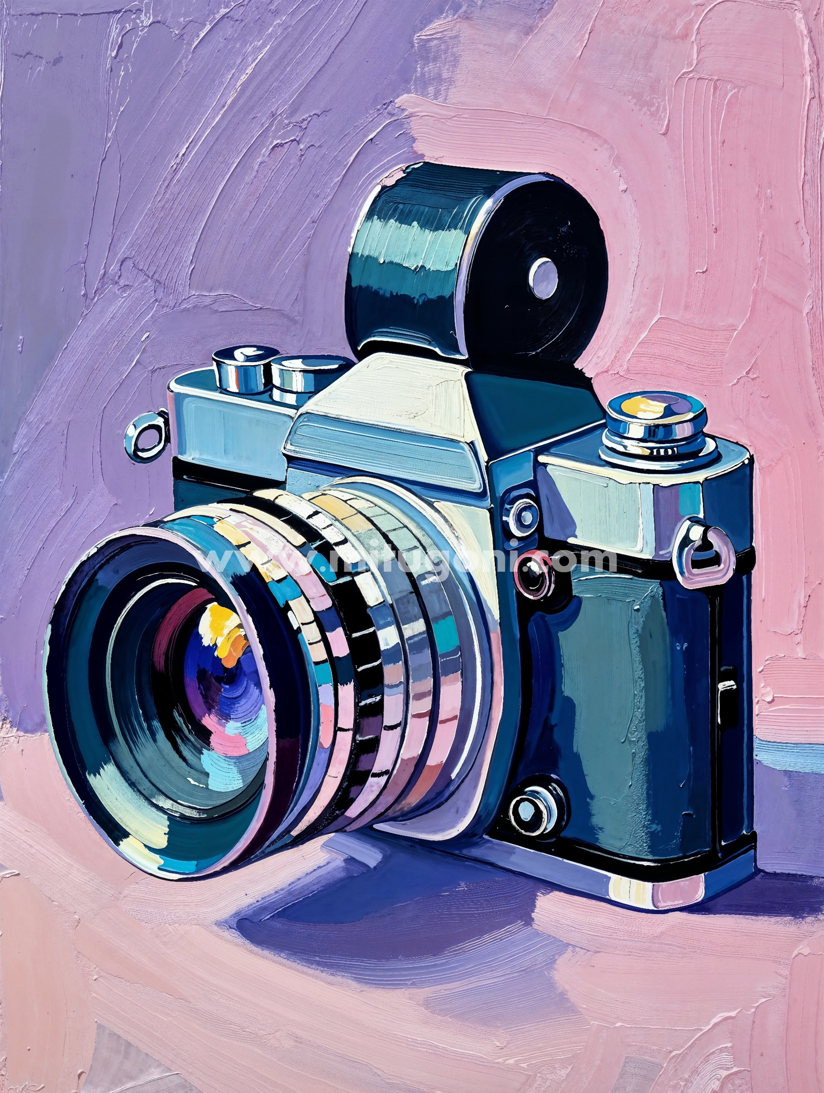Premium Giclée Art Print (Paper or Canvas) - Vintage Camera Pop Art