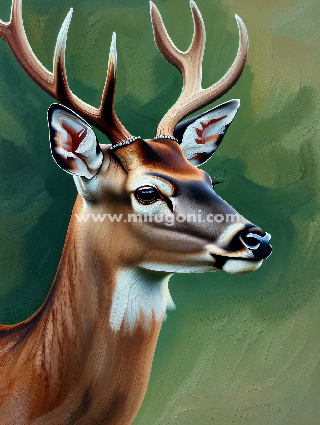 Premium Giclée Art Print (Paper or Canvas) - Majestic Deer