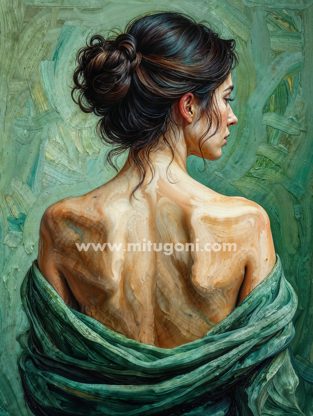Premium Giclée Art Print (Paper or Canvas) - Elegant Portrait