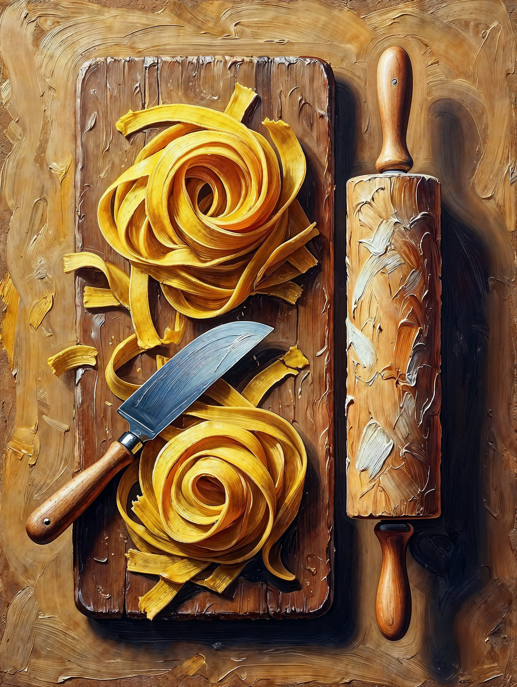 Artisan Pasta Kitchen Canvas Print - Premium Gallery Quality