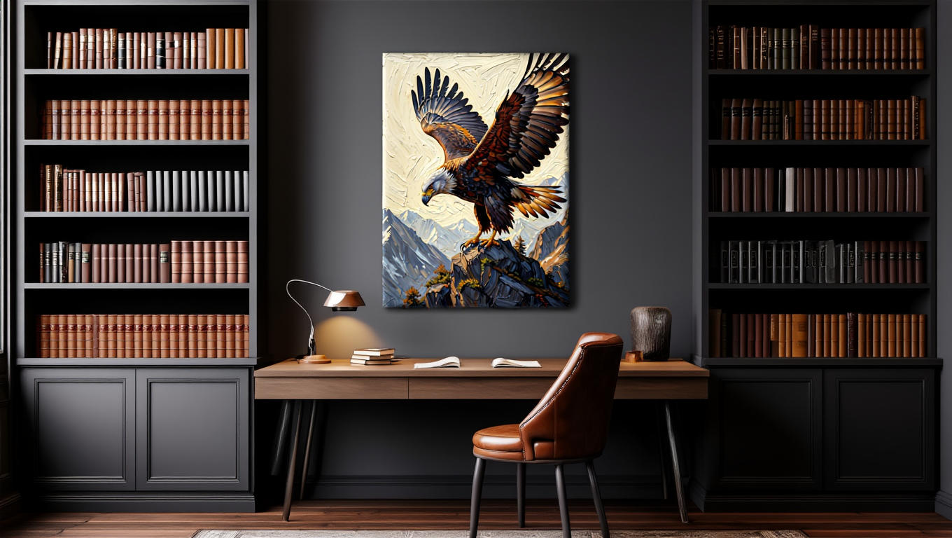 Premium Giclée Art Print (Paper or Canvas) - Eagle Mountain Majesty