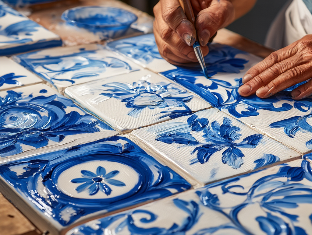 Premium Giclée Art Print (Paper or Canvas) - Portuguese Azulejo