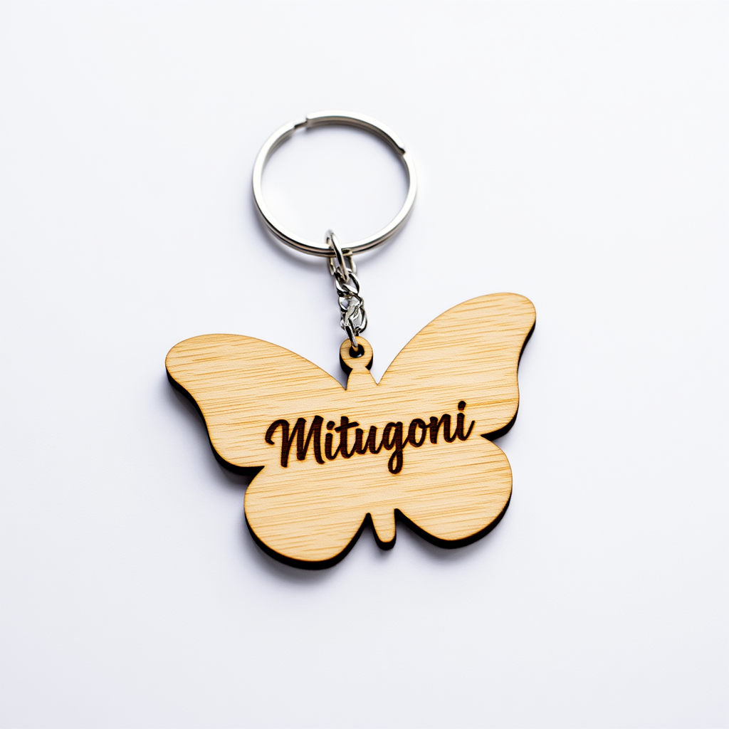 Custom Wooden Keychain - Personalized Design