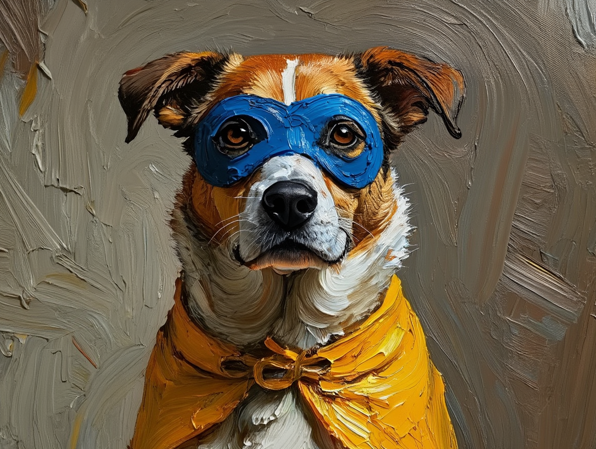 Super Pup Hero - Premium Canvas Art Print