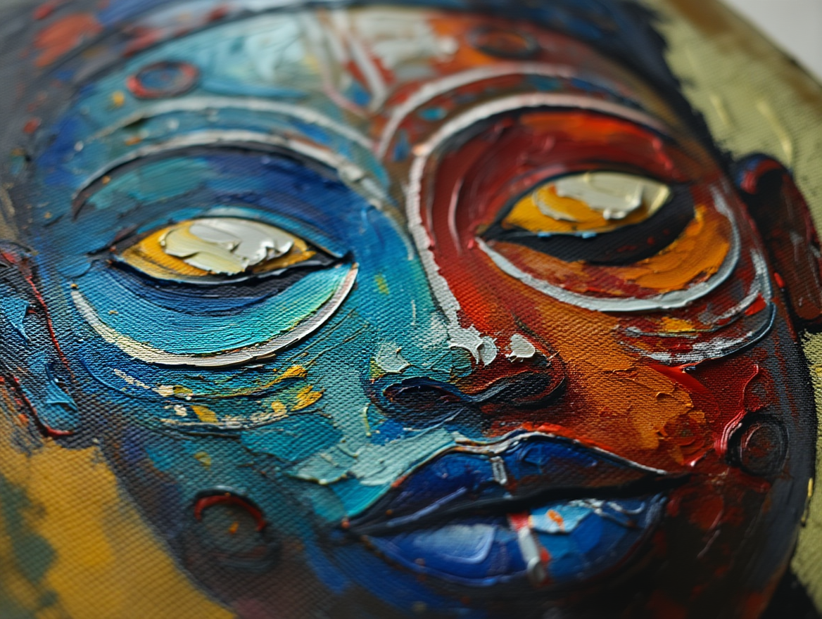 Yoruba Mask - Premium Canvas Art Print