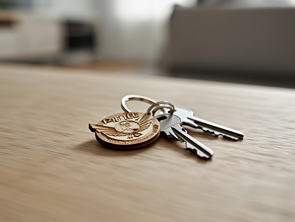 Custom Wooden Keychain - Personalized Design